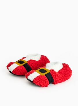 Matching Family Kids' Christmas Santa Borg Footsie Socks