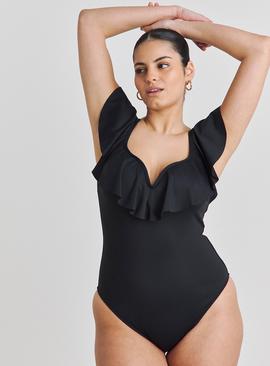 SIMPLY BE V Wire Bardot Swimsuit