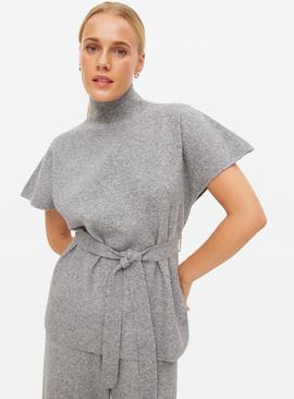 Belted Compact Knit Co-ord Top