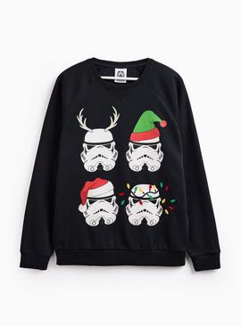 Stormtrooper Graphic Print Black Sweatshirt