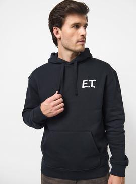 E.T. Black Graphic Overhead Hoodie