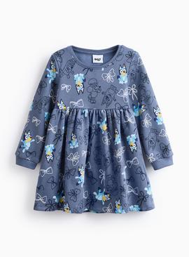 Bluey Character Print Sweatshirt Dress