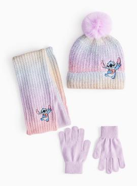 Disney Stitch Pink Ombre Knitted 3-Piece Set