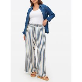 Blue Stripe Ultra Wide Trousers