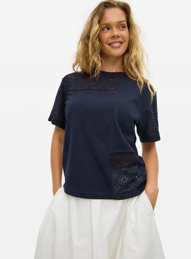 Patchwork Broderie T-Shirt