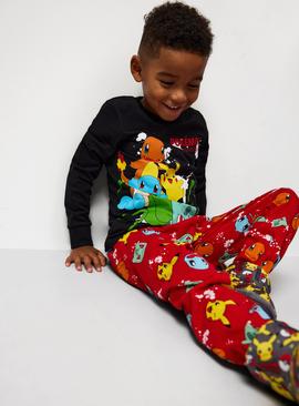 Pokemon Character Printed Jersey Pyjamas