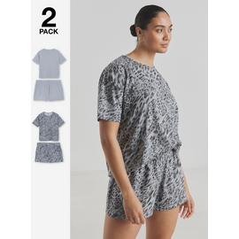 SIMPLY BE 2 Pack Shortie Pyjama Set