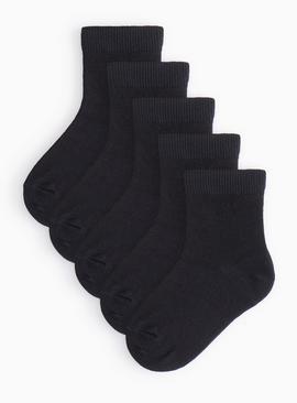 Black Seamless Toe Socks 5 Pack