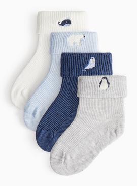 Arctic Embroidered Socks 5 Pack