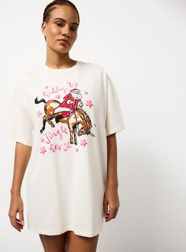 Jingle Horse Oversized Sleep Tee
