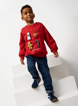 Red Squishy Icons Sweatshirt