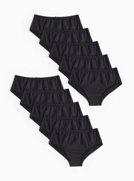 Black Full Briefs 10 Pack