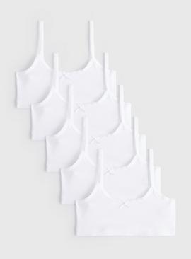 White Crop Tops 5 Pack