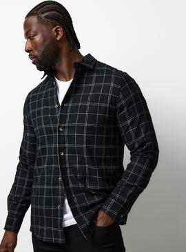 Mono Brushed Window Check Shirt