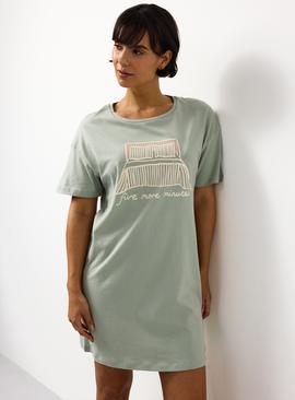 Sage Duvet Slogan Core Sleep Tee