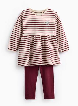 Jersey Dress & Leggings Set