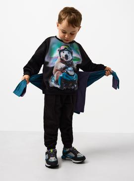 AI Polar Bear Print Sweatshirt