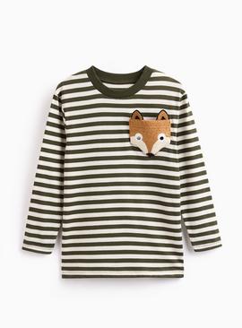 Adventure Fox Stripe Long Sleeve T Shirt