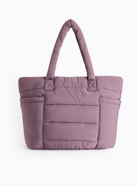 REAKTIV Mauve Quilted Tote Bag One Size