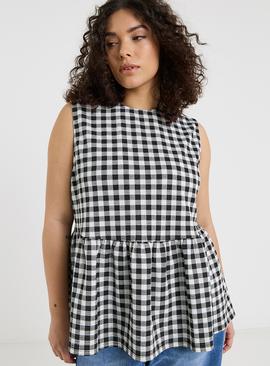 SIMPLY BE Peplum Bow Back Top