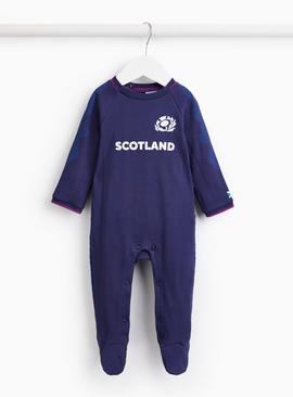 Navy Scotland Rugby Home Sleepsuit 18-24 months