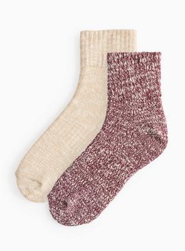 Cropped Boot Socks 2 Pack 4-8