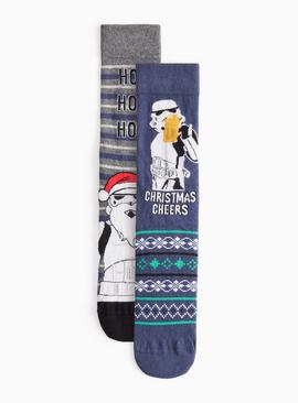 Christmas Storm Trooper Ankle Socks 2 Pack