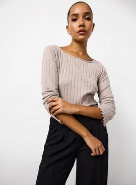 Ribbed Long Sleeve Top