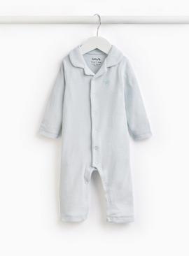 Blue Towelling Romper