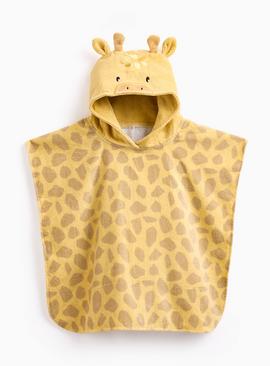 Giraffe Design Hooded Towel One Size