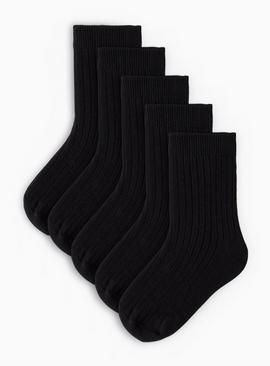Ribbed Ankle Socks 5 Pack