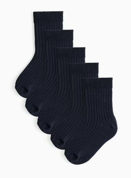 Ribbed Ankle Socks 5 Pack
