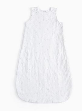 White Stars & Moons Print 1.5 Tog Sleeping Bag