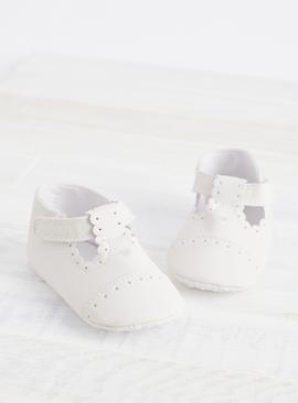 White T Bar Shoes