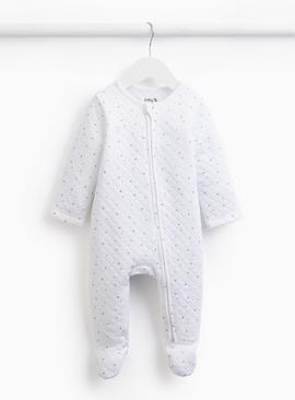 Star Print Quilted Sleepsuit 18-24 months