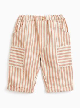 Cream Stripe Trousers