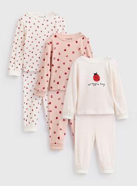 Ladybird Printed Pyjama 3 Pack
