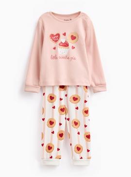 Pink Valentine's Sweetie Pie Pyjama Set 18-24 months