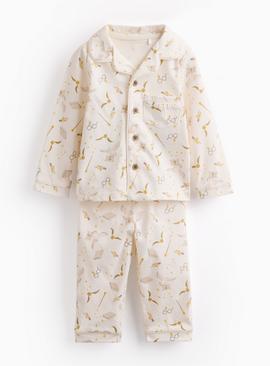 Cream Harry Potter Print Traditional Pyjamas