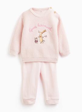 Lilac Guess How Much I Love You Knitted Set