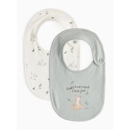Green Guess How Much I Love You Bibs 2 Pack One Size