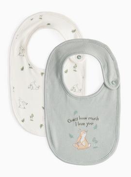 Green Guess How Much I Love You Bibs 2 Pack One Size