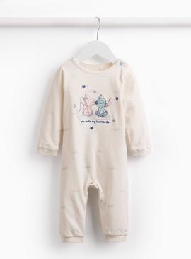 Cream Lilo & Stitch Sleepsuit