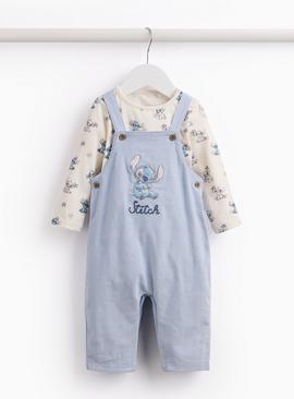 Blue Lilo & Stitch Dungaree Set
