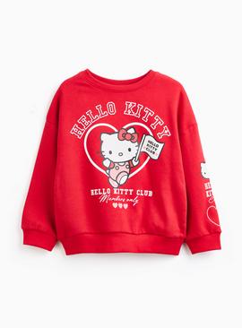 Red Hello Kitty Character Sweatshirt