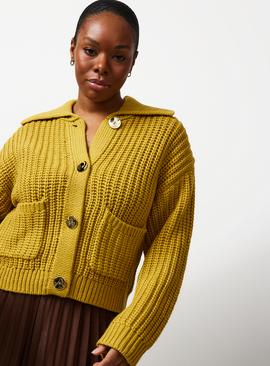 Chunky Gold Button Cardigan