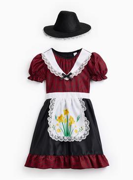 Traditional Welsh Girl Fancy Dress Costume 5-6 years