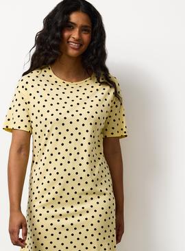 Yellow Spotted Modal Sleep Tee