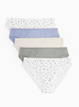 Ditsy Floral High Leg Knickers 5 Pack