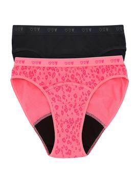 LOVE LUNA First Teen 2 Pair Pack Period Bikini Brief